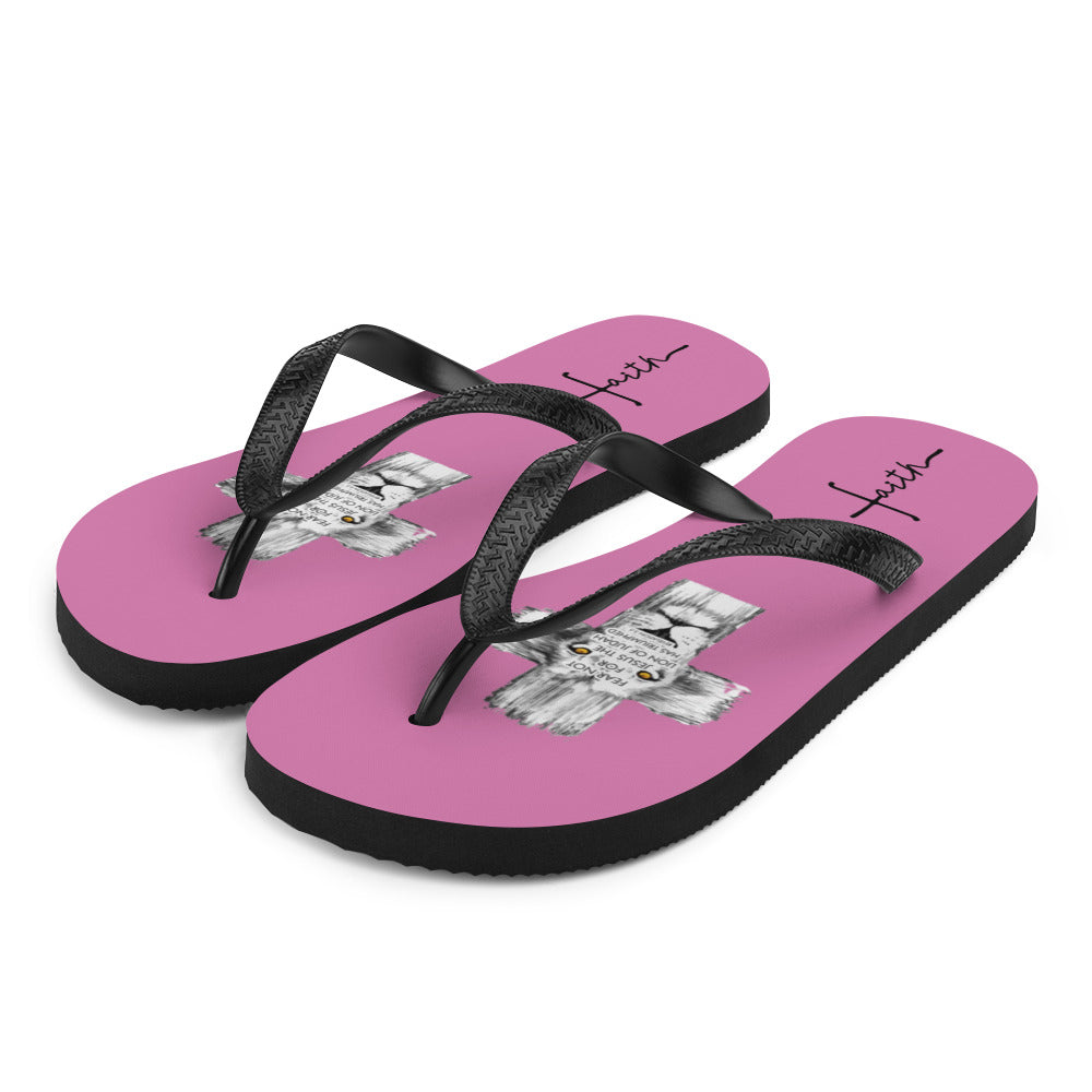 American Christian Flip-Flops Pinkish