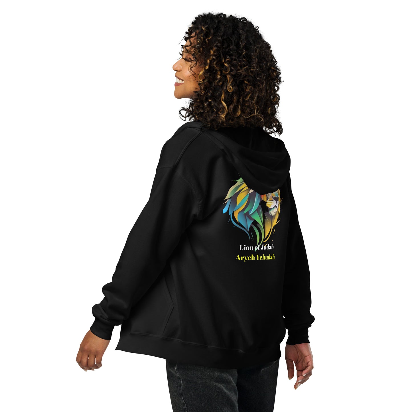 Lion of Judah Man's and Woman's  heavy blend zip hoodie