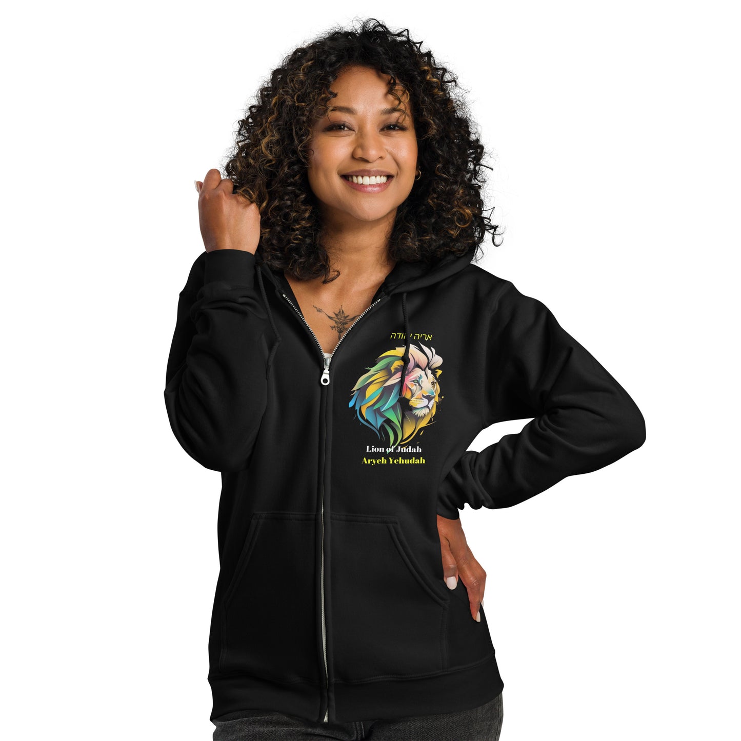 Lion of Judah Man's and Woman's  heavy blend zip hoodie