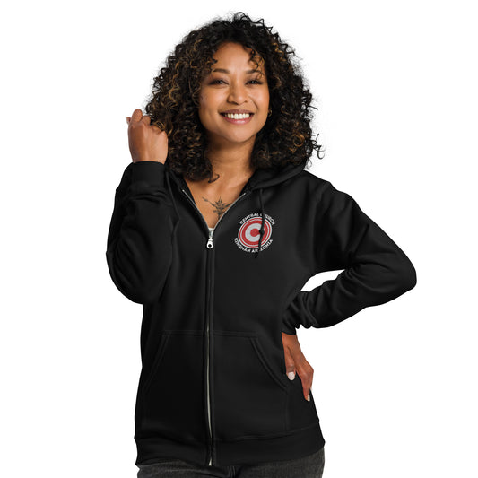 Central Church Kingman Arizona heavy blend zip hoodie (Embroidered in Front DTG in Back)