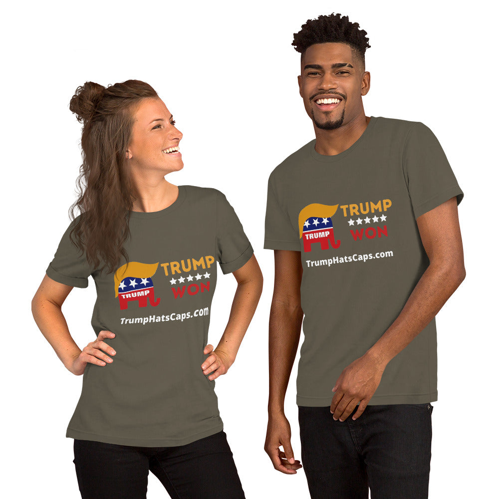 Trump Won Big Time :) Mens and Womans t-shirt