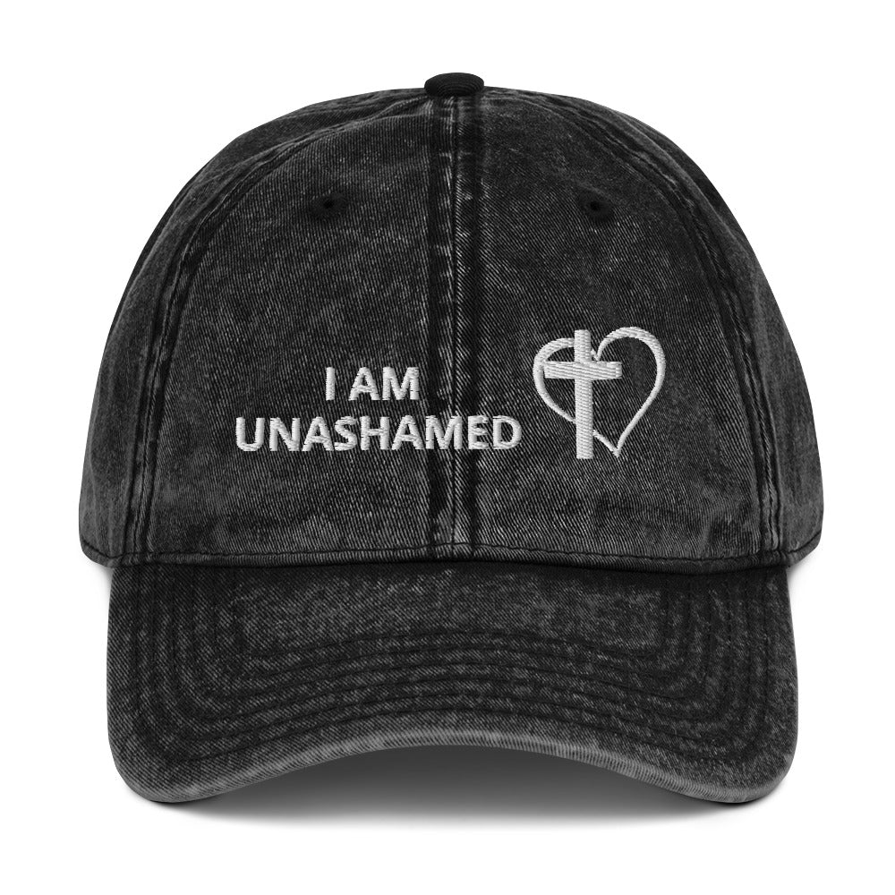 I AM UNASHAMED - Vintage Cotton Twill Cap