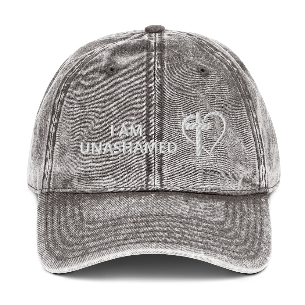 I AM UNASHAMED - Vintage Cotton Twill Cap