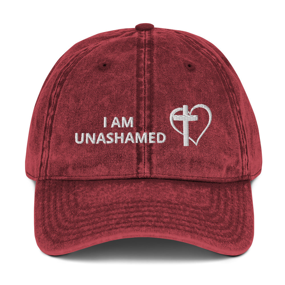 I AM UNASHAMED - Vintage Cotton Twill Cap