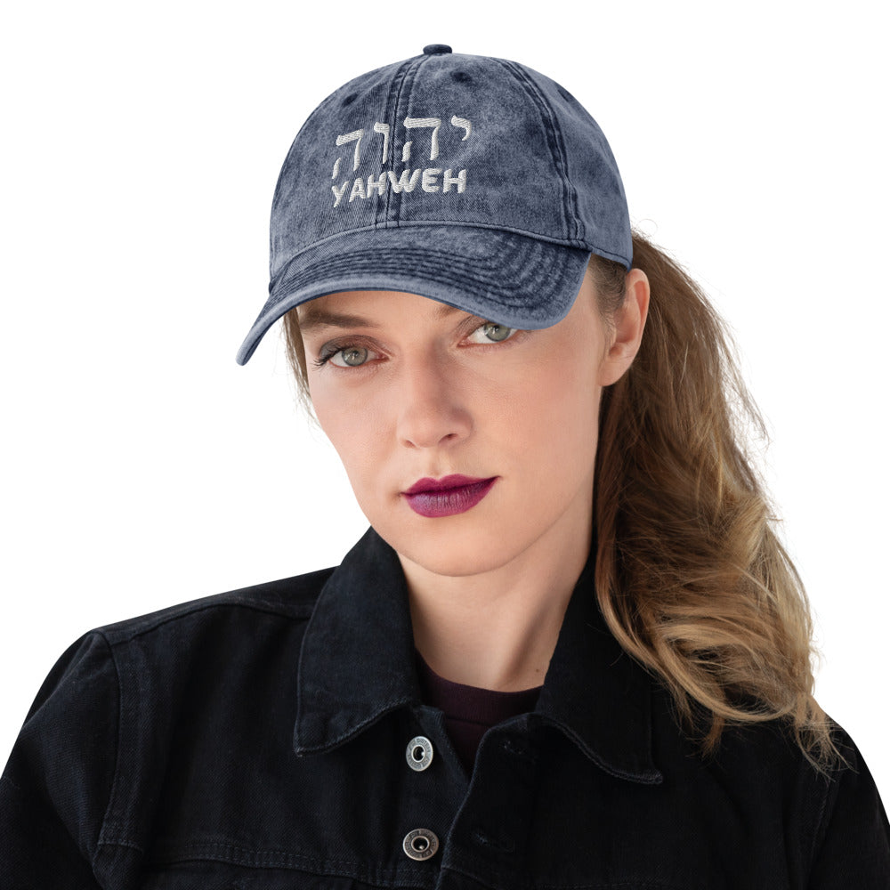 Yahweh - Vintage Cotton Twill Cap