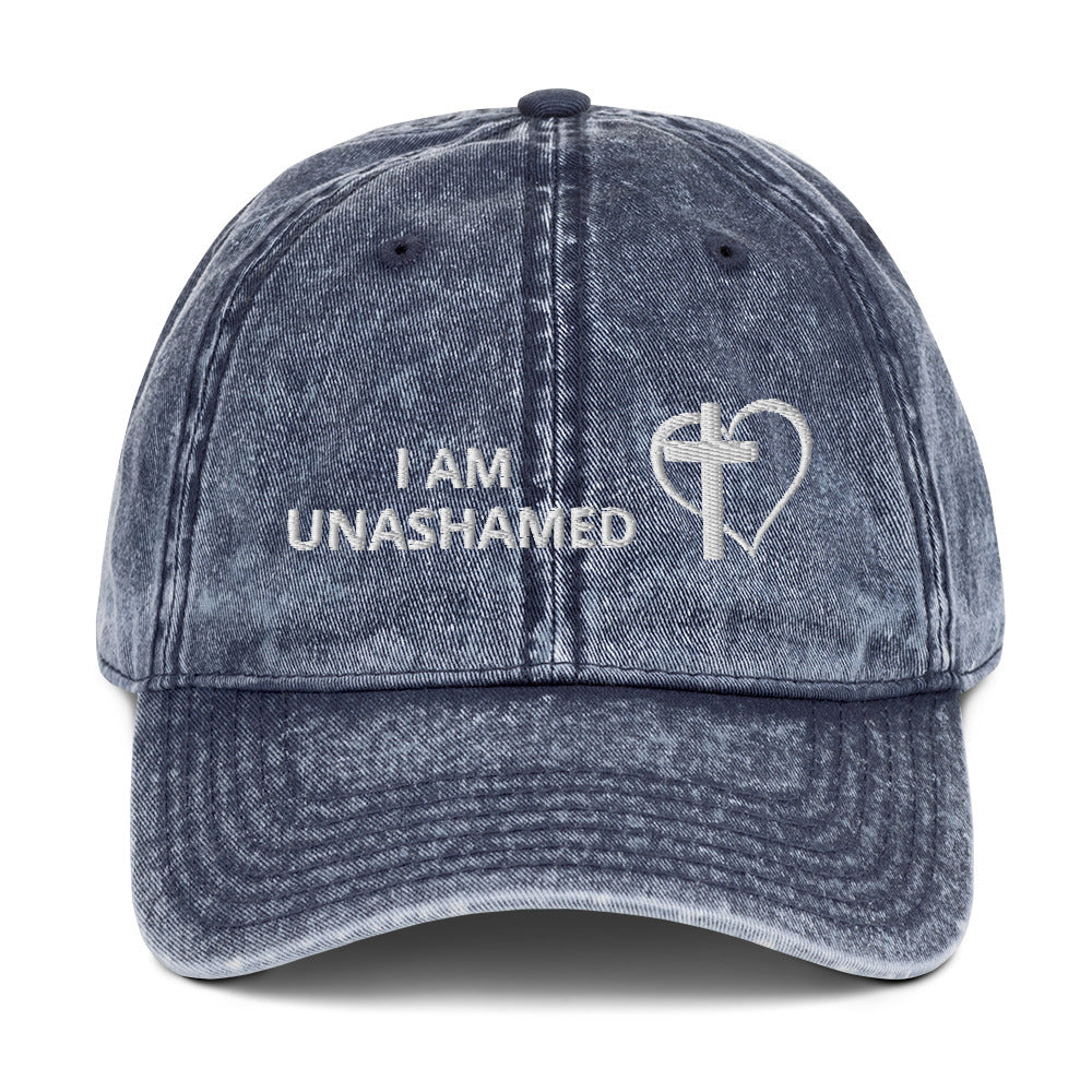 I AM UNASHAMED - Vintage Cotton Twill Cap